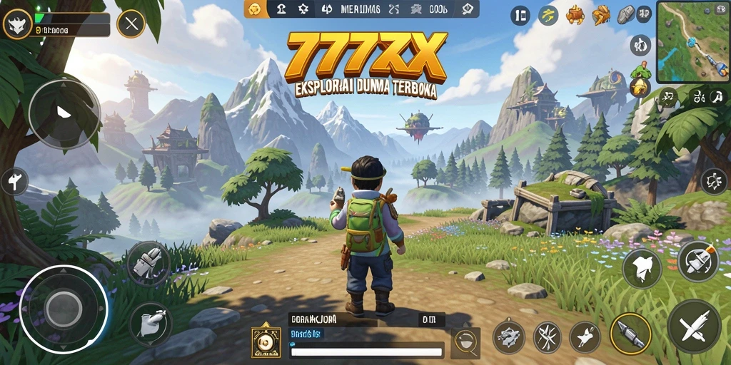 Tangkapan layar menampilkan gameplay Open World yang menakjubkan di 777ZX.