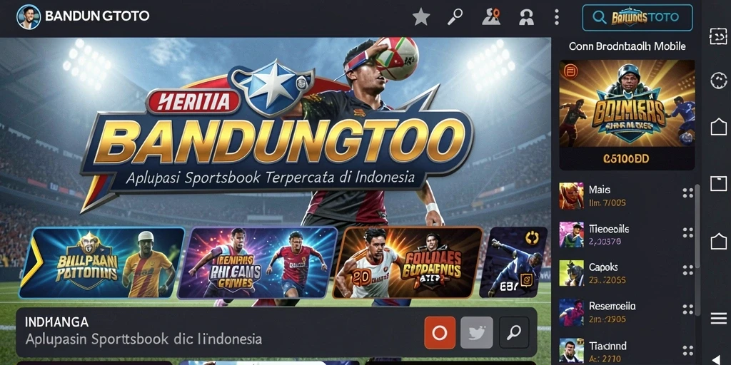 Screenshot gameplay BANDUNGTOTO yang menunjukkan fitur taruhan langsung.