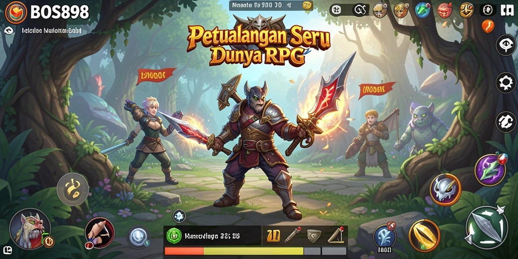 Screenshot menunjukkan pertempuran seru dalam BOS898 dengan karakter yang beraksi.