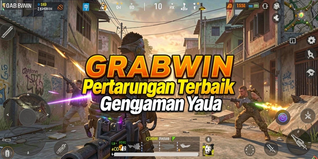 Tampilan gameplay <strong>GRABWIN</strong> yang intens dan menegangkan di lapangan.