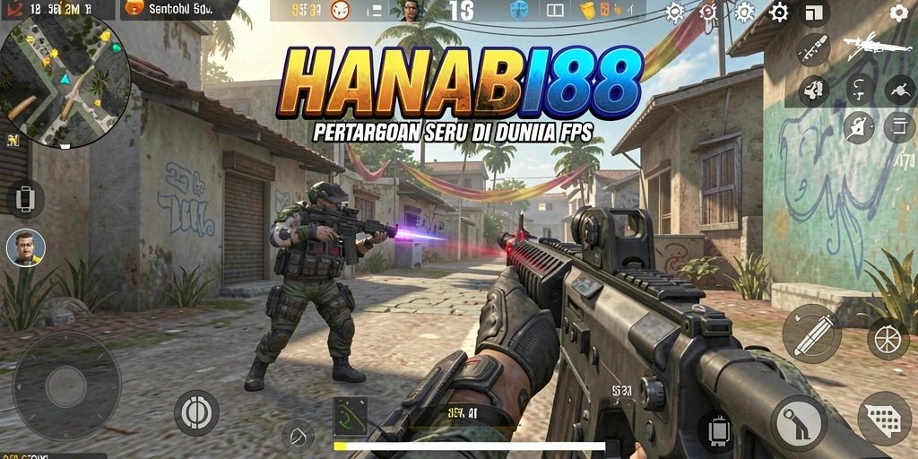 Tampilkan aksi pertempuran mendebarkan di HANABI88.
