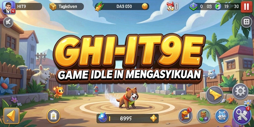 Tangkapan layar HIT9 menampilkan gameplay Idle yang menarik dan penuh warna.