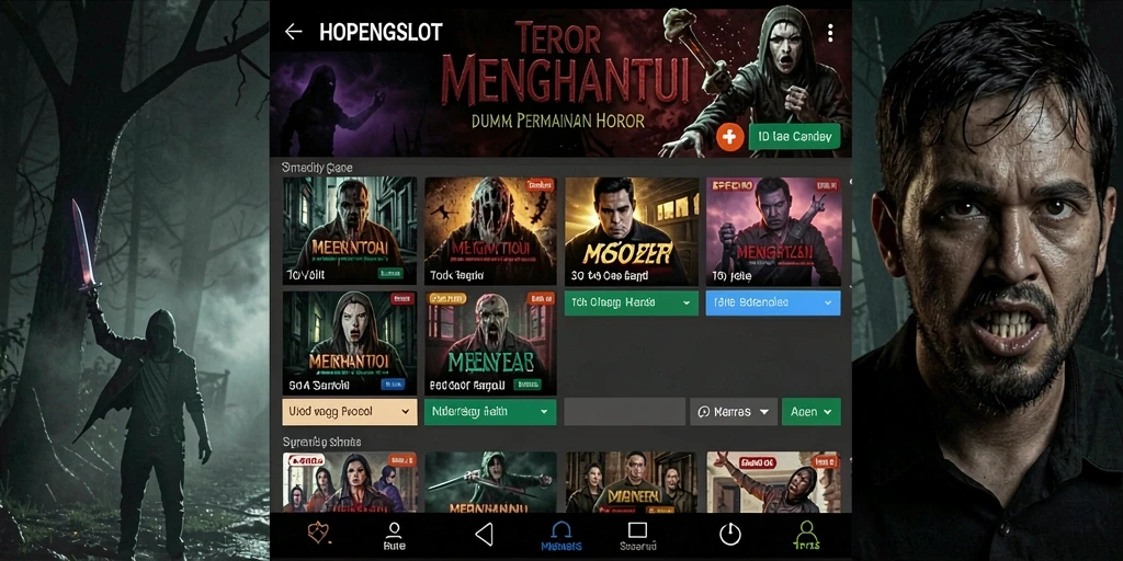 Screenshot HOPENGSLOT menunjukkan suasana mencekam dalam gameplay yang mendebarkan.