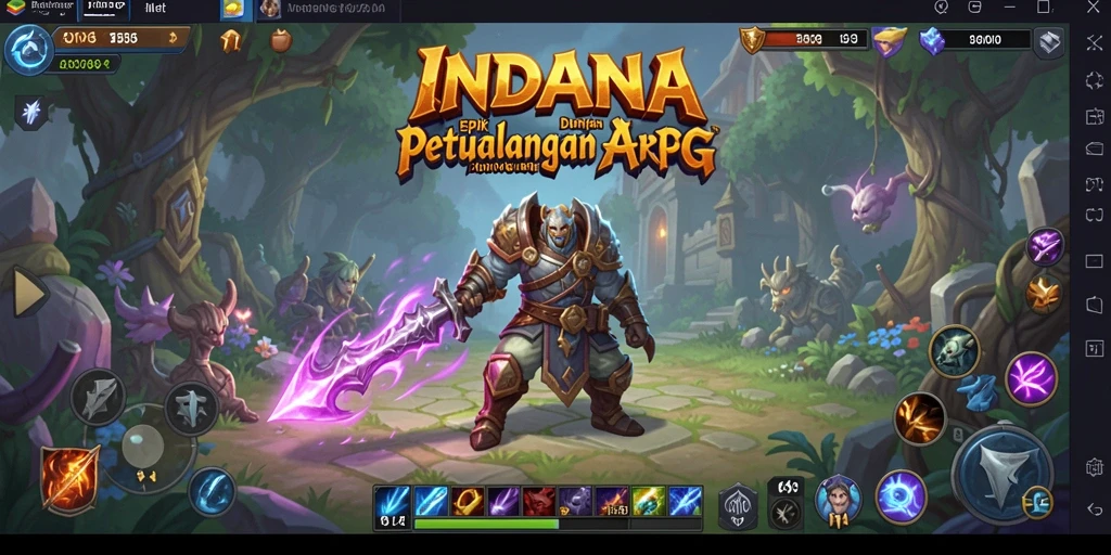 Tampilan gameplay INDAAA yang mengasyikkan dalam petualangan ARPG.