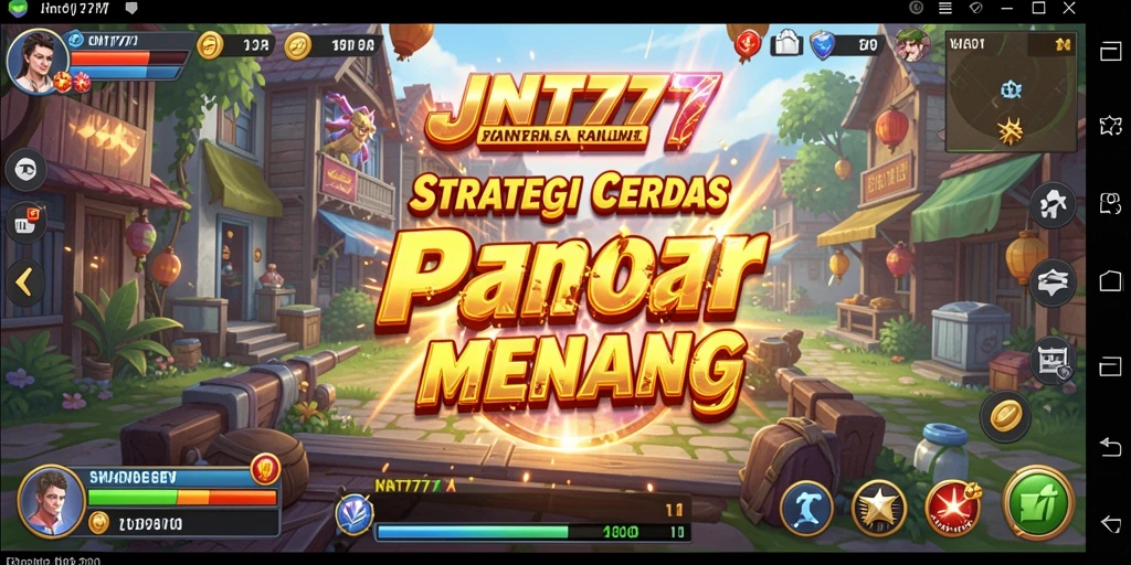 Tampilan gameplay JNT777 menunjukkan pertempuran strategis yang mendebarkan.