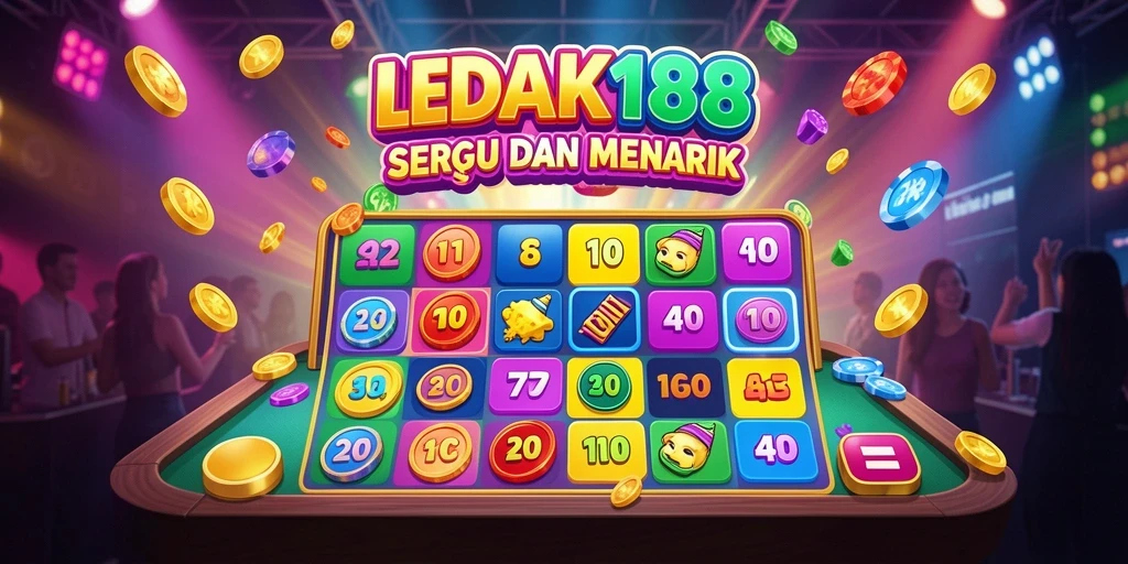 Tampilan gameplay menarik dalam aplikasi Bingo LEDAK188.