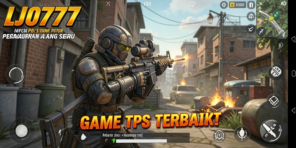 Tangkapan layar LJO777 menunjukkan aksi mendebarkan dalam mode TPS.