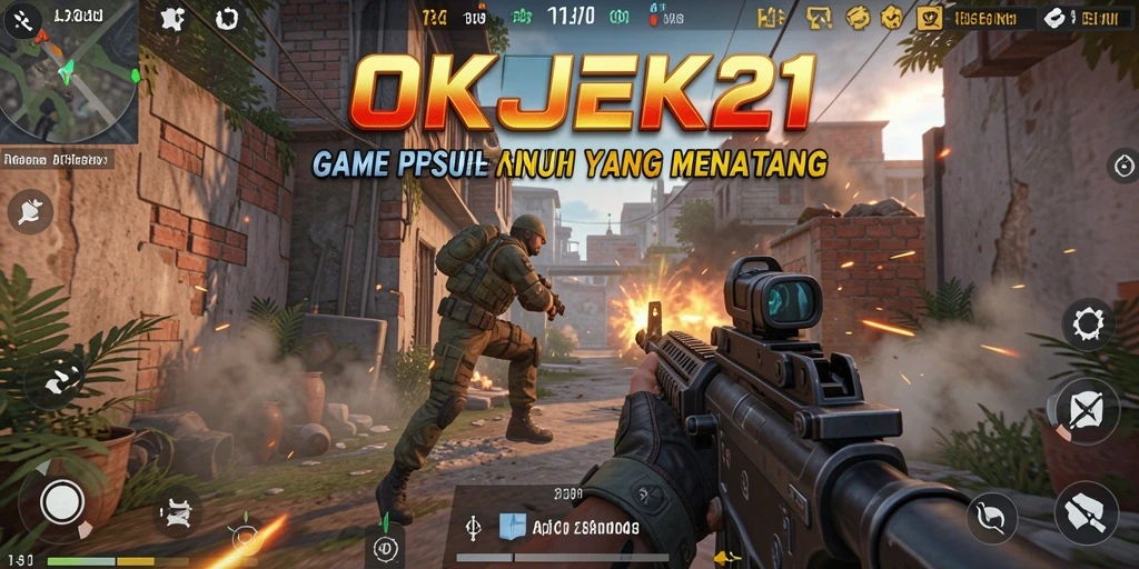 Tangkapan layar dari gameplay seru di OKJEK21.