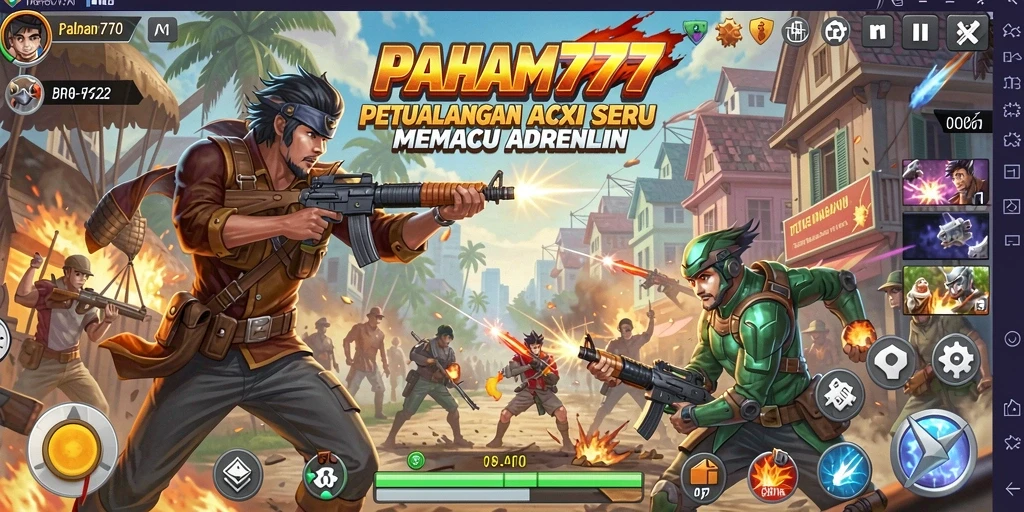 Screenshot utama PAHAM777 menampilkan aksi seru dalam gameplay yang menantang.