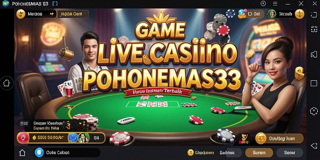 Tampilan gameplay seru di POHONEMAS33 dengan dealer profesional.