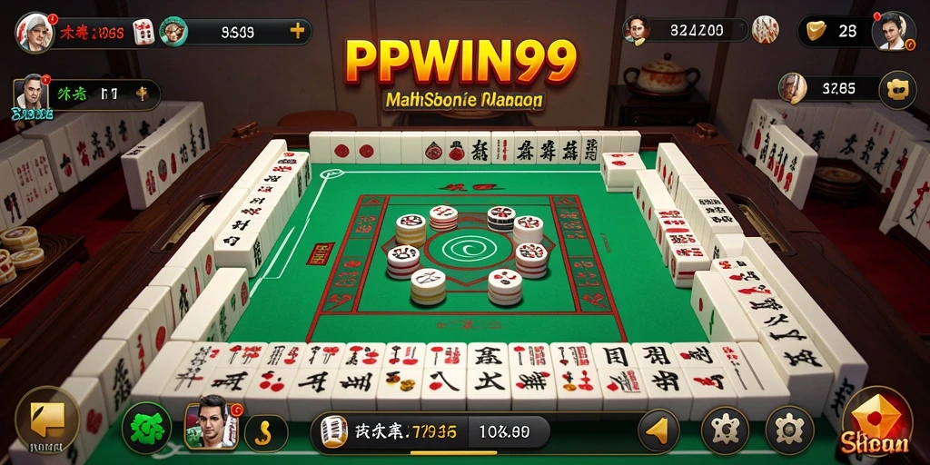 Tangkapan layar utama PPWIN99 menampilkan gameplay Mahjong yang menarik.