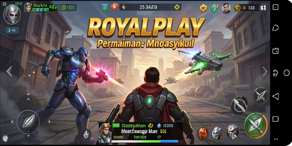 Tampilan gameplay menantang di ROYALPLAY dengan strategi yang dalam.