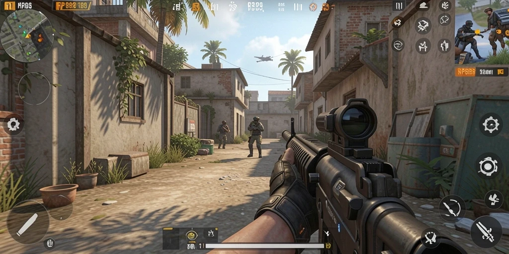 Tampilan gameplay RP888 yang menegangkan dan dinamis.