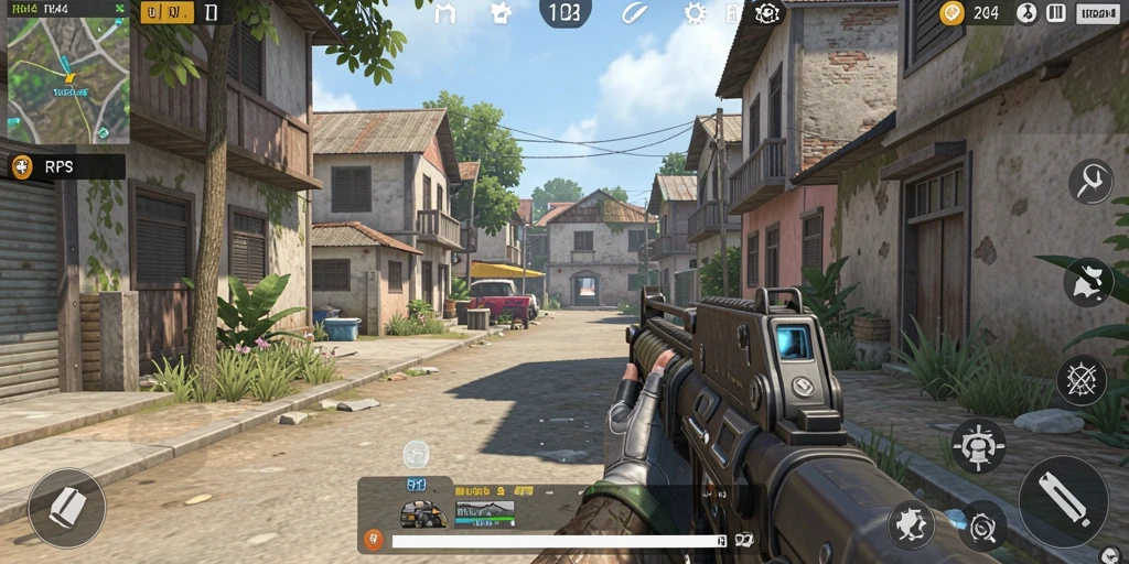 Gameplay seru RR44 dengan grafik yang menawan.
