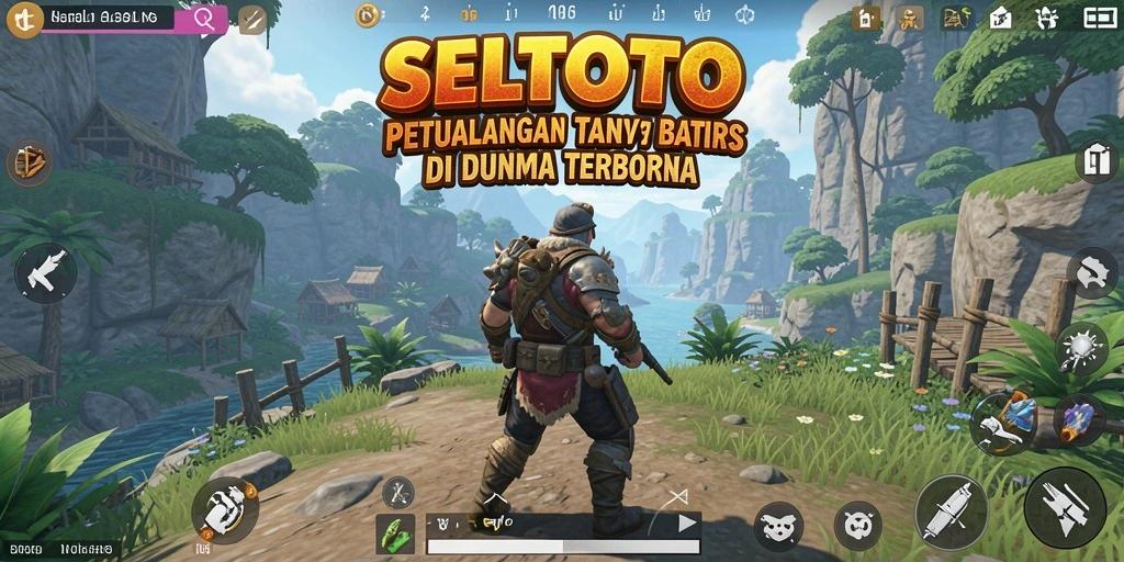 Screenshot gameplay SELTOTO menampilkan dunia terbuka yang luas dan menarik.