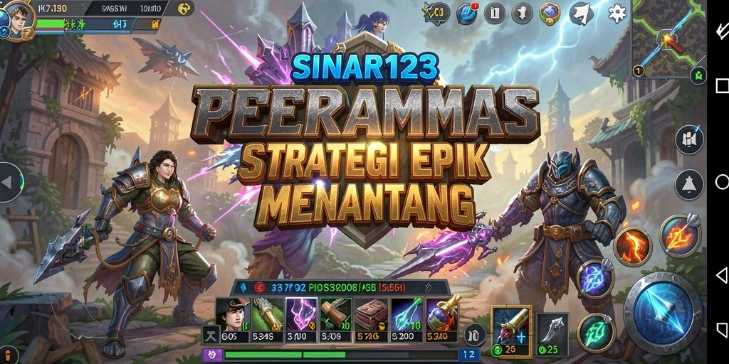 Screenshot gameplay SINAR123 yang menunjukkan pertempuran strategis intens.