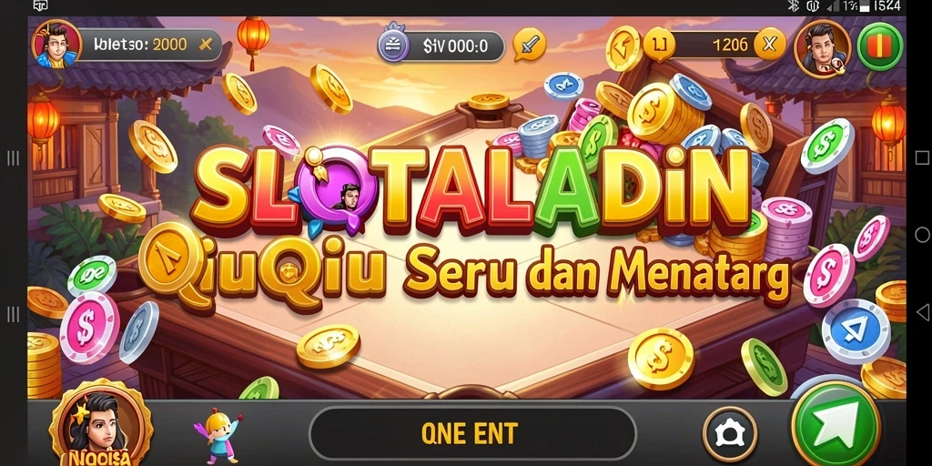 Tampilan gameplay seru dalam permainan QiuQiu.
