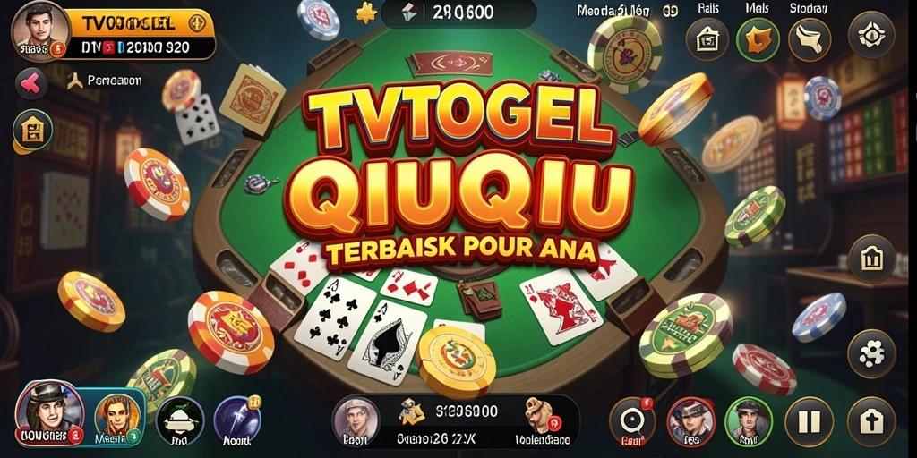 Tampilan menarik dari gameplay QiuQiu di TVTOGEL.