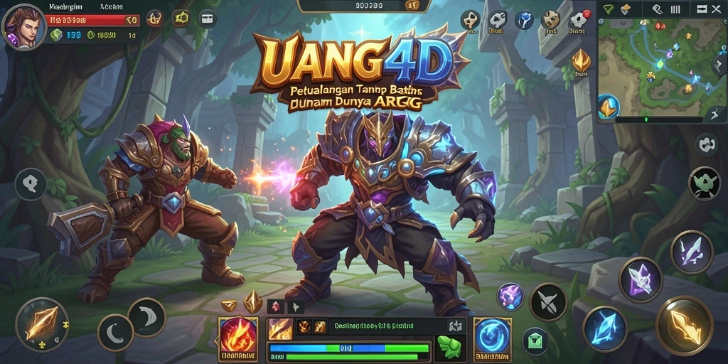 Tampilan gameplay ARPG yang menantang dan penuh aksi di UANG4D.