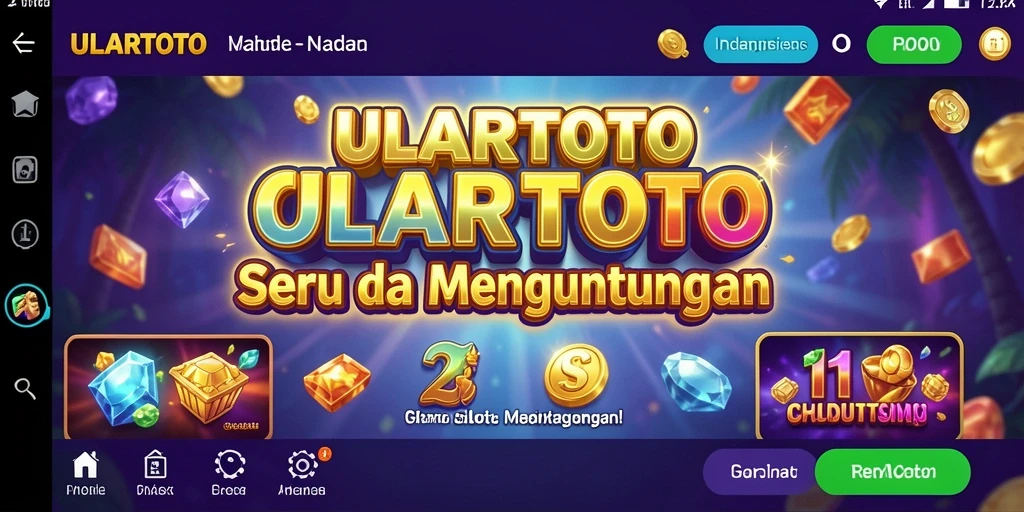 Tampilan seru gameplay ULARTOTO dengan mesin Slot yang menarik.