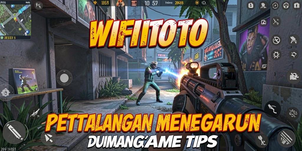 Screenshot utama WIFITOTO menampilkan aksi seru dalam pertempuran TPS.