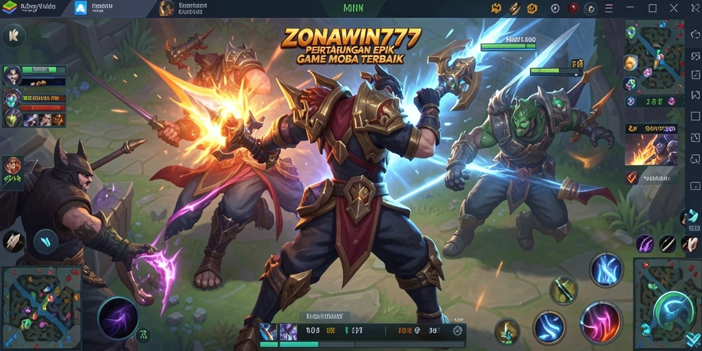 Screenshot menampilkan aksi seru dari gameplay ZONAWIN777.