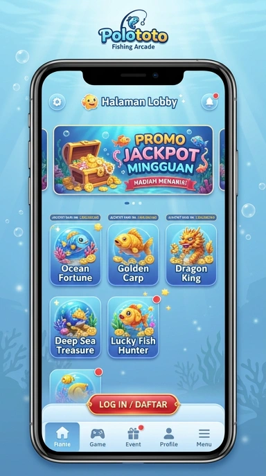 Screenshot tampilan utama aplikasi polototo.